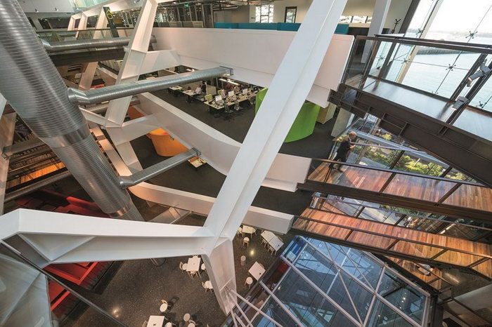 办公室设计效果 環保可持續發展設計：新西蘭ASB銀行總部辦公樓設計賞析
