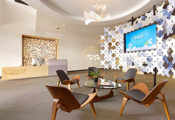 上海办公楼装修- 不輸Google的辦公色彩設計，Skype加州PaloAlto的辦公室案例