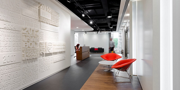 上海写字楼装潢- 空間一體化辦公設計，PUMA彪馬英國辦公室