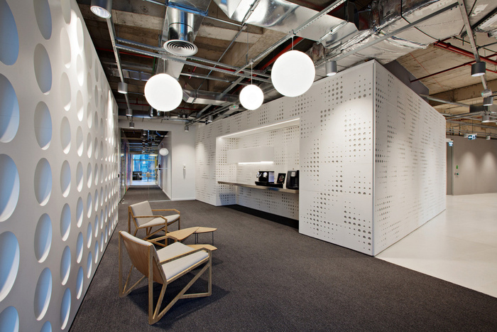 宽敞和开放的办公空间设计效果图